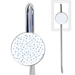 Bubble Balloon Circle Polka Blue Book Mark Front