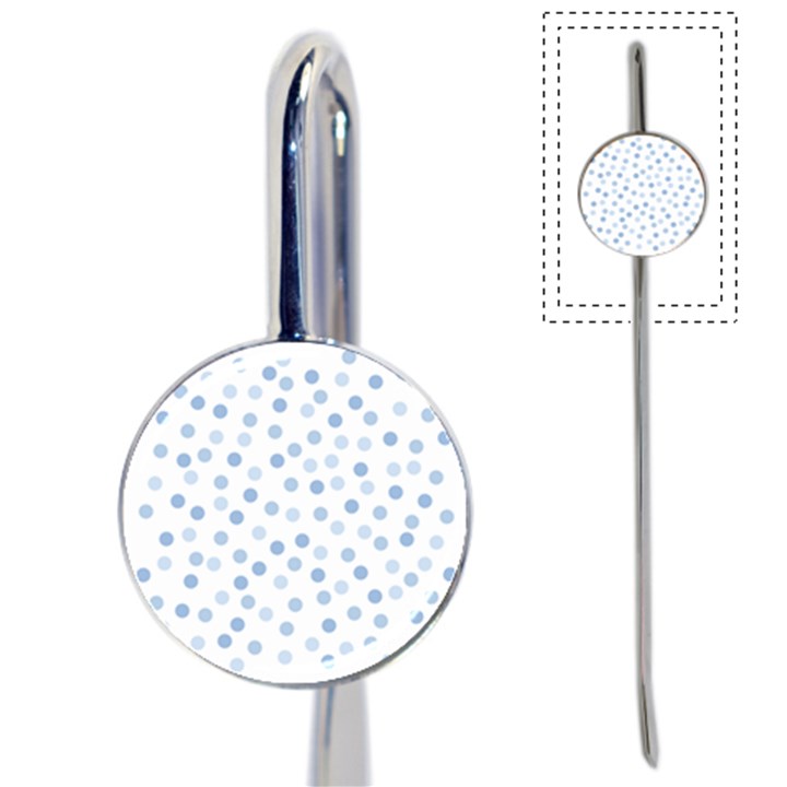 Bubble Balloon Circle Polka Blue Book Mark