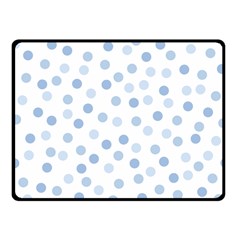 Bubble Balloon Circle Polka Blue Fleece Blanket (small) by Mariart