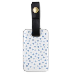 Bubble Balloon Circle Polka Blue Luggage Tags (one Side)  by Mariart