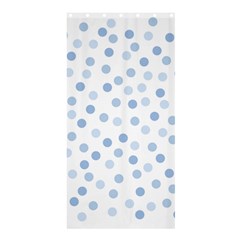 Bubble Balloon Circle Polka Blue Shower Curtain 36  X 72  (stall)  by Mariart