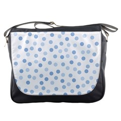 Bubble Balloon Circle Polka Blue Messenger Bags by Mariart