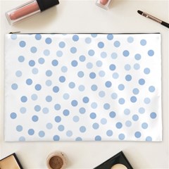 Bubble Balloon Circle Polka Blue Cosmetic Bag (xxl)  by Mariart