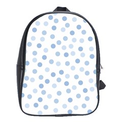 Bubble Balloon Circle Polka Blue School Bags (xl) 