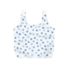 Bubble Balloon Circle Polka Blue Full Print Recycle Bags (s)  by Mariart