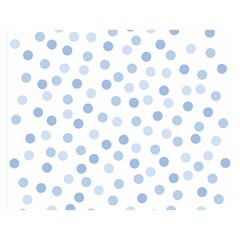 Bubble Balloon Circle Polka Blue Double Sided Flano Blanket (medium)  by Mariart