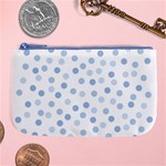 Bubble Balloon Circle Polka Blue Large Coin Purse Front