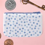 Bubble Balloon Circle Polka Blue Large Coin Purse Back