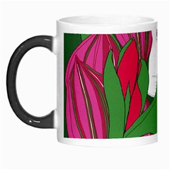 Animals White Bear Flower Floral Red Green Morph Mugs by Mariart