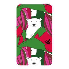 Animals White Bear Flower Floral Red Green Memory Card Reader by Mariart