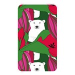 Animals White Bear Flower Floral Red Green Memory Card Reader Front