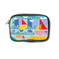 Boats Ship Sea Beach Coin Purse by Mariart