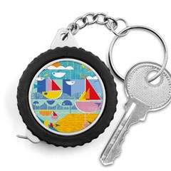 Boats Ship Sea Beach Measuring Tapes by Mariart