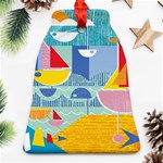 Boats Ship Sea Beach Bell Ornament (Two Sides) Back