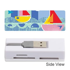 Boats Ship Sea Beach Memory Card Reader (stick)  by Mariart