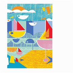 Boats Ship Sea Beach Large Garden Flag (two Sides)