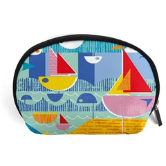 Boats Ship Sea Beach Accessory Pouches (large) 