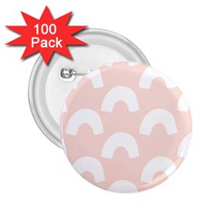 Donut Rainbows Beans Pink 2 25  Buttons (100 Pack)  by Mariart