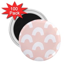 Donut Rainbows Beans Pink 2 25  Magnets (100 Pack) 