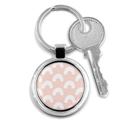 Donut Rainbows Beans Pink Key Chains (round) 