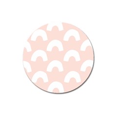 Donut Rainbows Beans Pink Magnet 3  (round) by Mariart