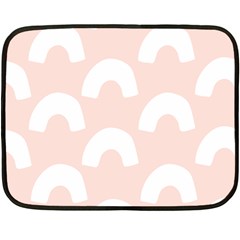 Donut Rainbows Beans Pink Double Sided Fleece Blanket (mini)  by Mariart