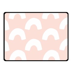 Donut Rainbows Beans Pink Fleece Blanket (small) by Mariart