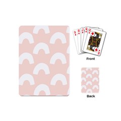 Donut Rainbows Beans Pink Playing Cards (mini)  by Mariart