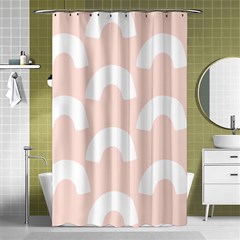 Donut Rainbows Beans Pink Shower Curtain 48  X 72  (small) 