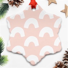 Donut Rainbows Beans Pink Ornament (Snowflake)