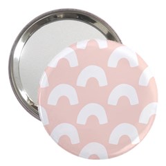 Donut Rainbows Beans Pink 3  Handbag Mirrors by Mariart