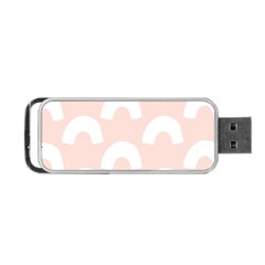 Donut Rainbows Beans Pink Portable Usb Flash (one Side) by Mariart