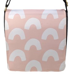 Donut Rainbows Beans Pink Flap Messenger Bag (s)