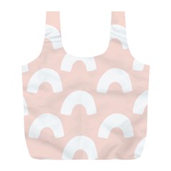 Donut Rainbows Beans Pink Full Print Recycle Bags (l)  by Mariart