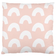 Donut Rainbows Beans Pink Large Flano Cushion Case (Two Sides)