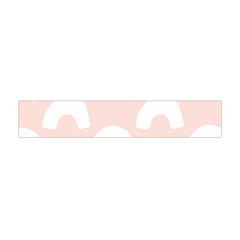 Donut Rainbows Beans Pink Flano Scarf (mini) by Mariart