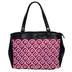 Botanical Gardens Sunflower Red White Circle Office Handbags by Mariart