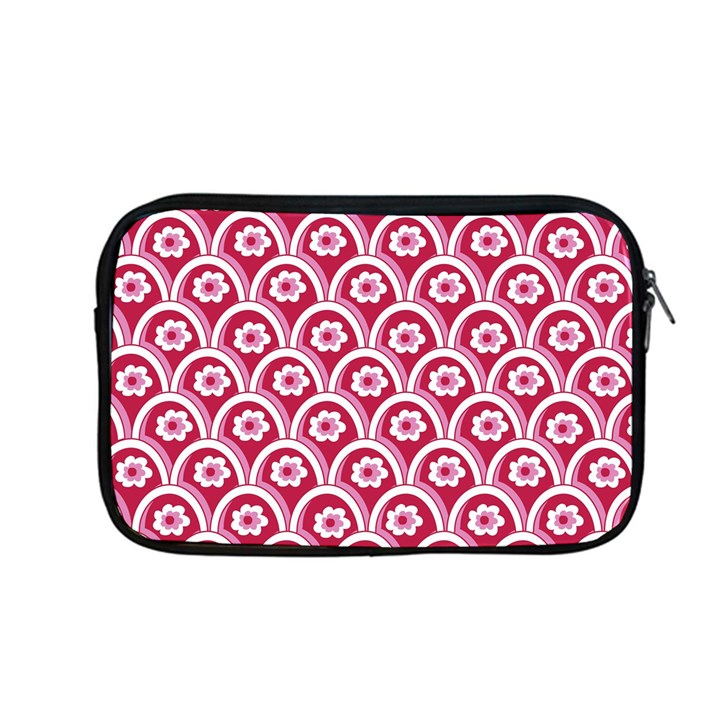 Botanical Gardens Sunflower Red White Circle Apple MacBook Pro 13  Zipper Case