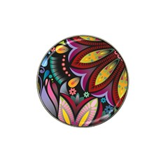 Flower Floral Sunflower Rose Color Rainbow Circle Polka Hat Clip Ball Marker