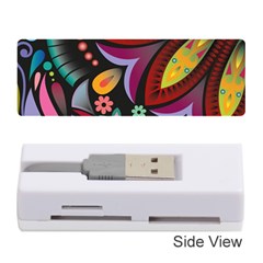 Flower Floral Sunflower Rose Color Rainbow Circle Polka Memory Card Reader (stick)  by Mariart