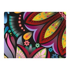 Flower Floral Sunflower Rose Color Rainbow Circle Polka Double Sided Flano Blanket (mini)  by Mariart