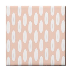 Donut Rainbows Beans White Pink Food Tile Coasters