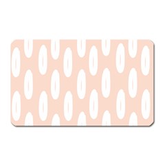 Donut Rainbows Beans White Pink Food Magnet (rectangular)