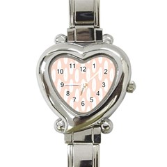 Donut Rainbows Beans White Pink Food Heart Italian Charm Watch by Mariart