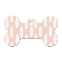 Donut Rainbows Beans White Pink Food Dog Tag Bone (two Sides)