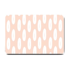 Donut Rainbows Beans White Pink Food Small Doormat  by Mariart