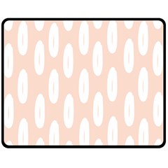 Donut Rainbows Beans White Pink Food Fleece Blanket (medium)  by Mariart