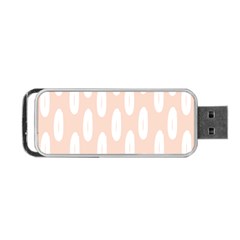 Donut Rainbows Beans White Pink Food Portable Usb Flash (one Side)