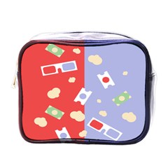 Glasses Red Blue Green Cloud Line Cart Mini Toiletries Bags