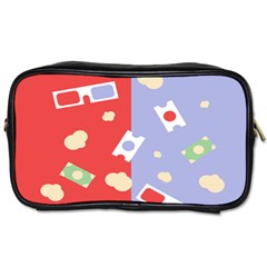 Glasses Red Blue Green Cloud Line Cart Toiletries Bags 2-side by Mariart